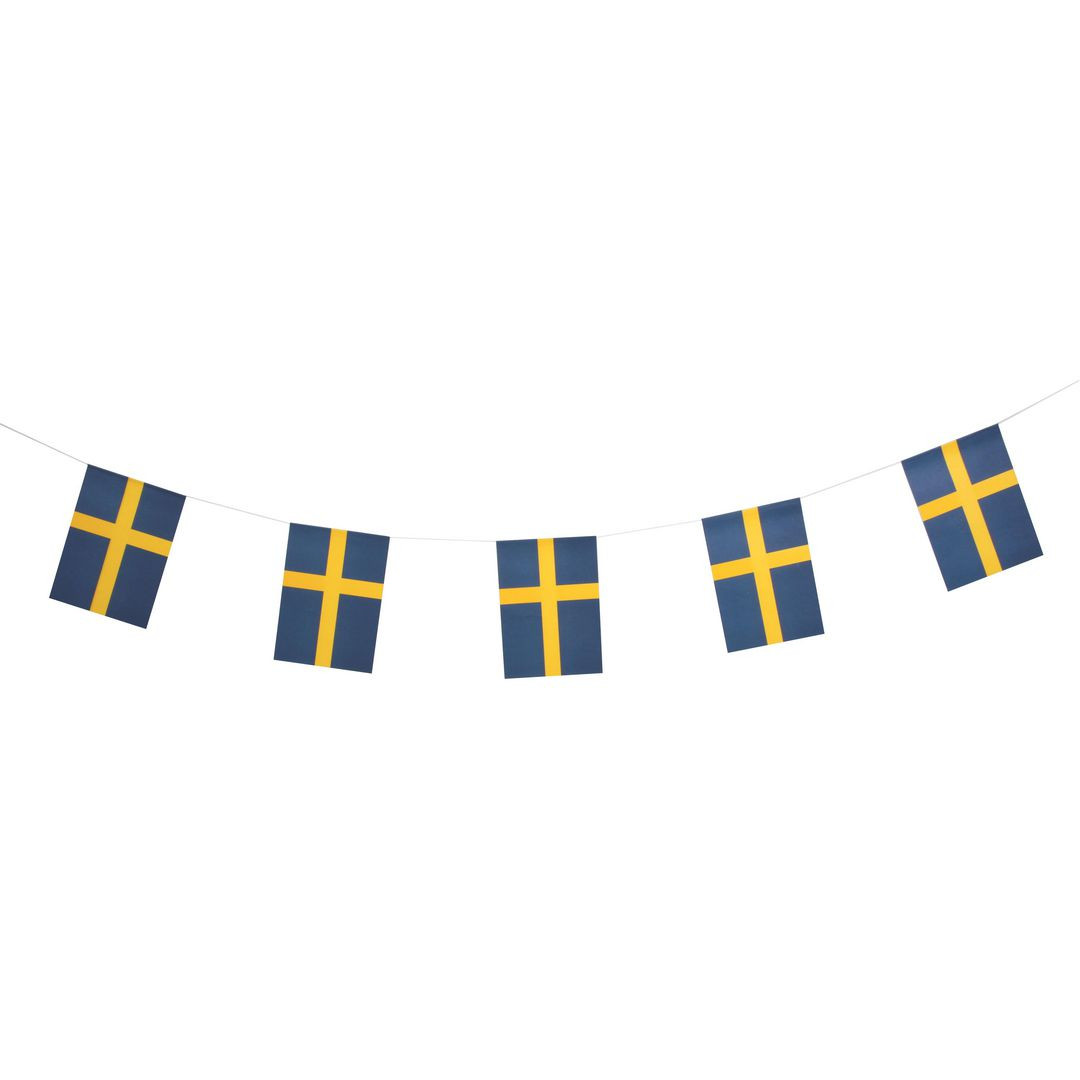 BildeVimpel flagga papper 14x20cm 2,5m