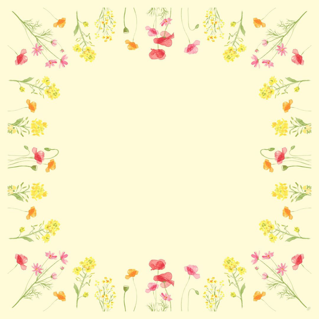 BildeSnibbduk DUNICEL Poppy 84X84cm 20/fp