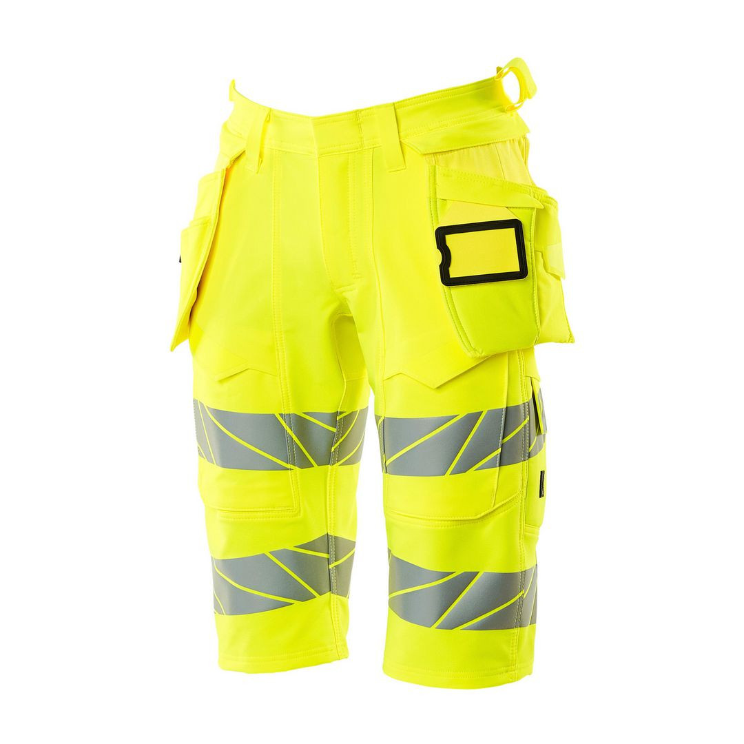 BildeVarselshorts lång stretch kl 2/1 gul c52