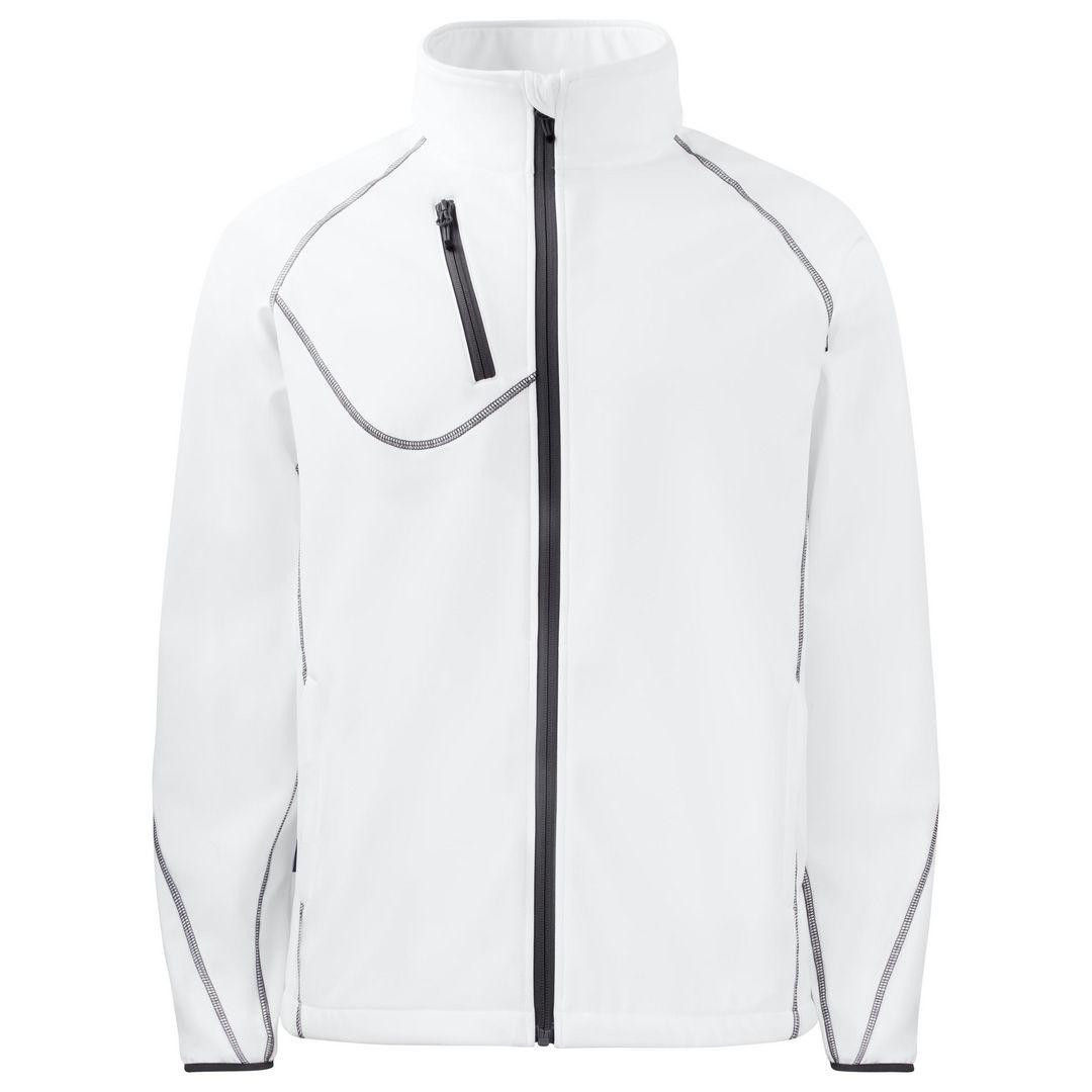 BildeSoftshelljacka herr Projob 2422 vit 5XL