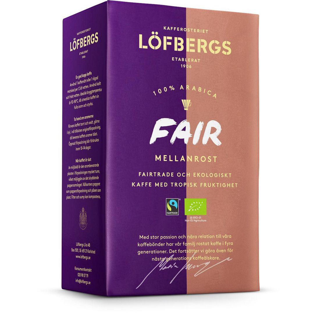 BildeKaffe LÖFBERGS Fair Mellan Eko/FT 450g