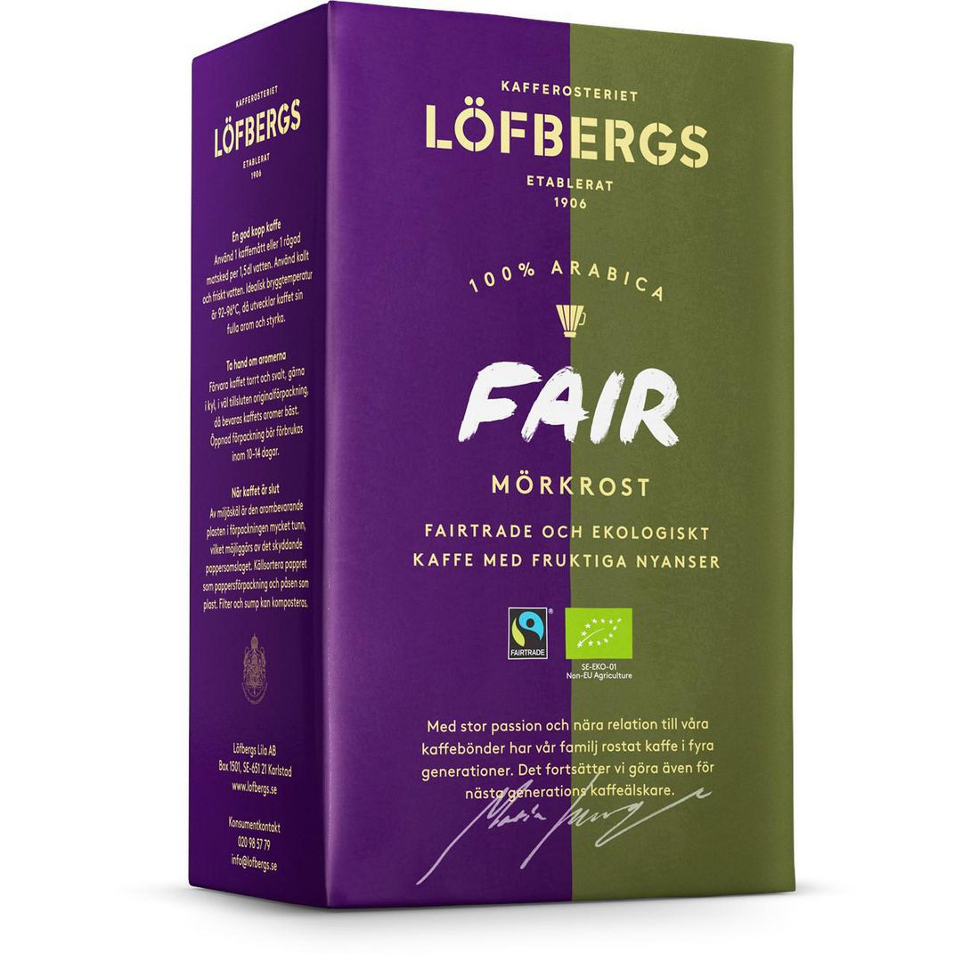 BildeKaffe LÖFBERGS Fair Dark Eko/FT 450g