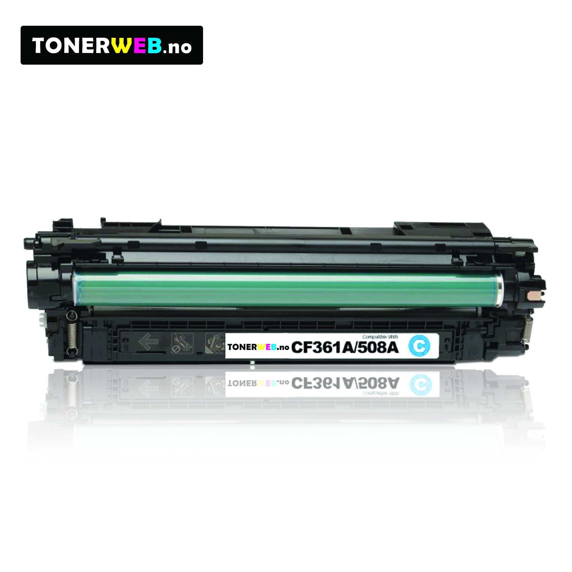 Tonerkassett, erstatter HP Cyan 508A (5.000 sider)