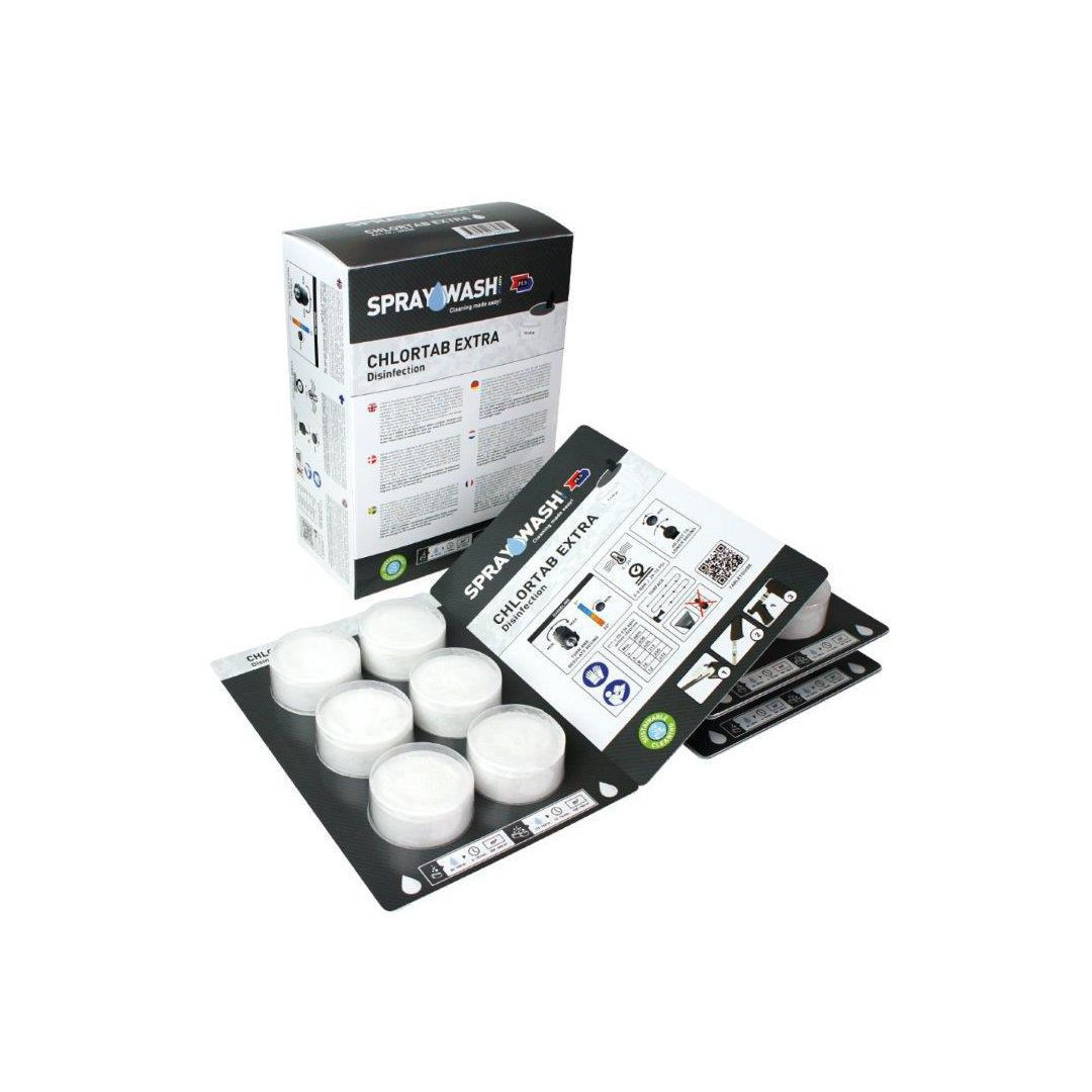BildeTablett SPRAYWASH Chlor Extra vit 18/fp