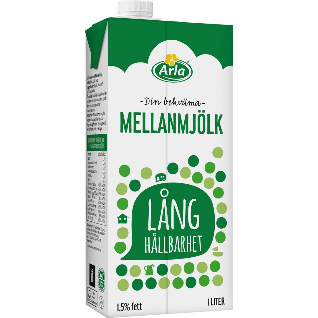 BildeMjölk ARLA lång hållbarhet 1L