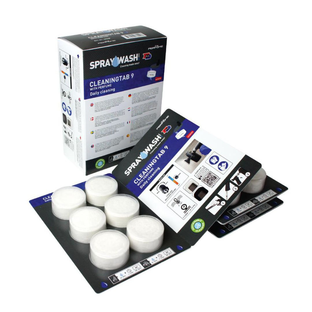 BildeTablett 9 SPRAYWASH m.parfym blå 18/fp