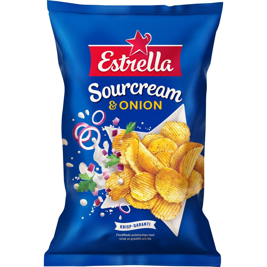 BildeChips ESTRELLA sourcream/onion 40g