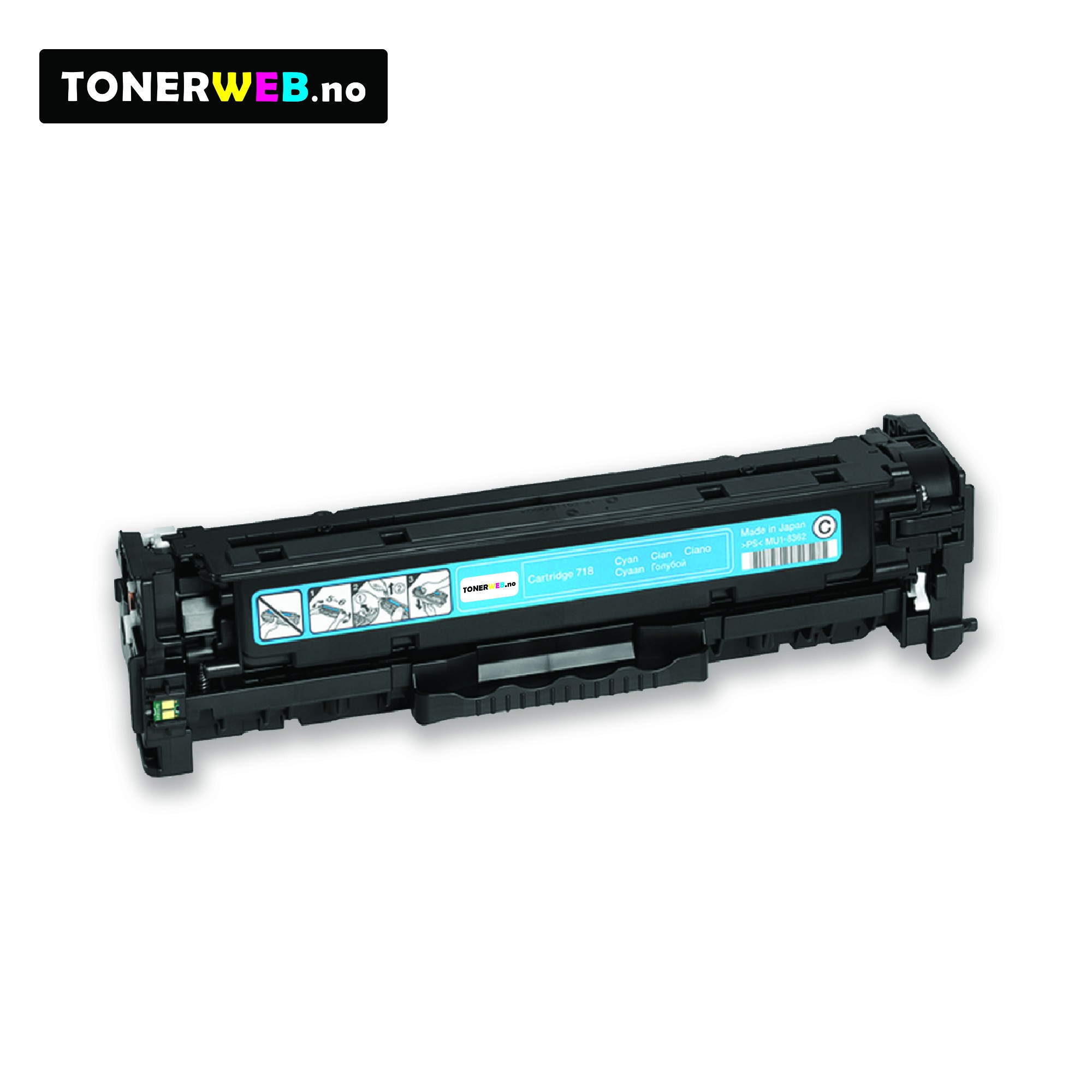Canon Toner Cyan 718C (2.900 sider) - Erstatter 2661B002
