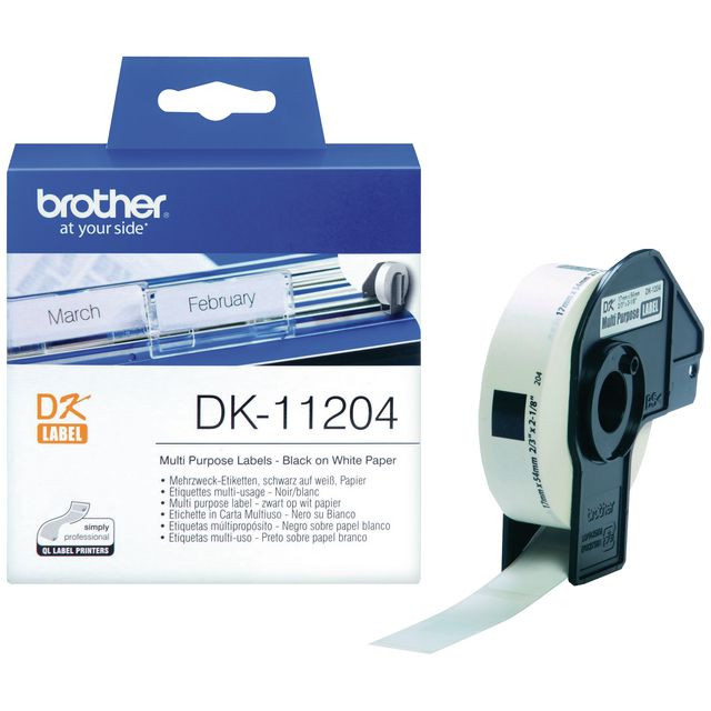 BildeEtikett BROTHER DK11204 17x54mm 400/fp
