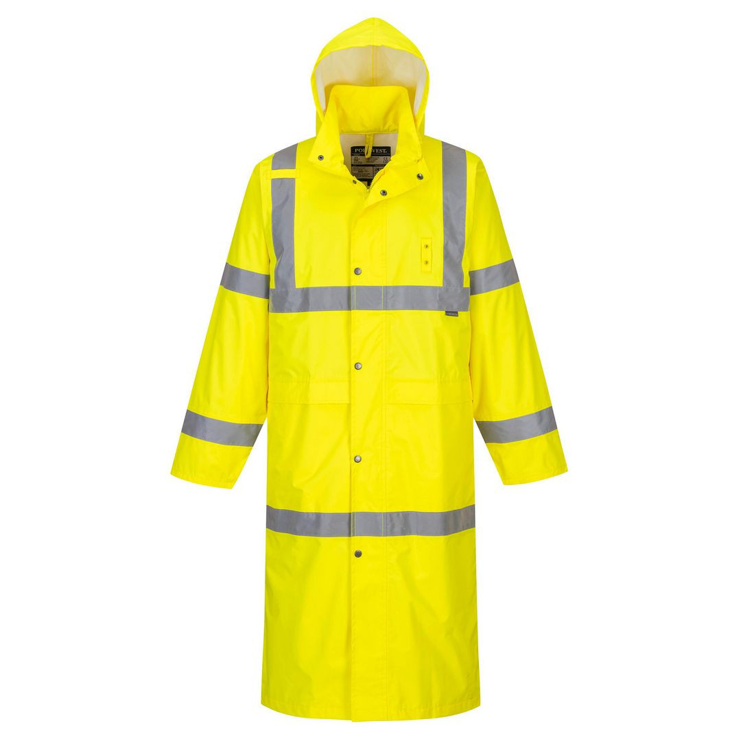 BildeVarselregnrock Hi-Vis 122cm gul kl3 4XL