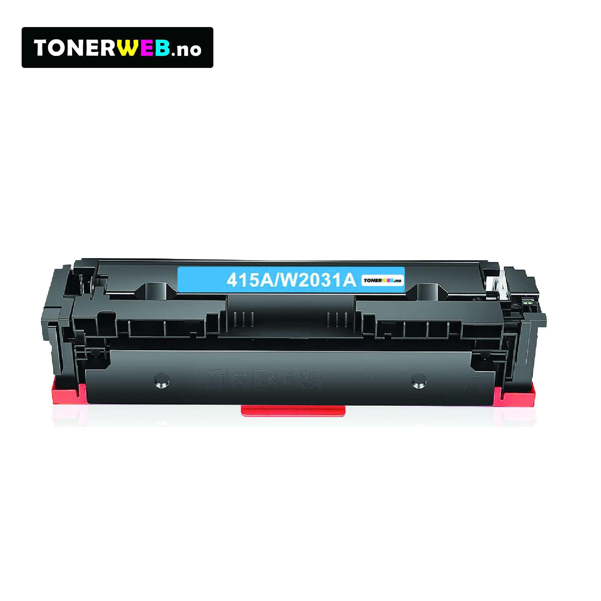 HP 415A C (cyan) toner 2100 sider - kompatibel