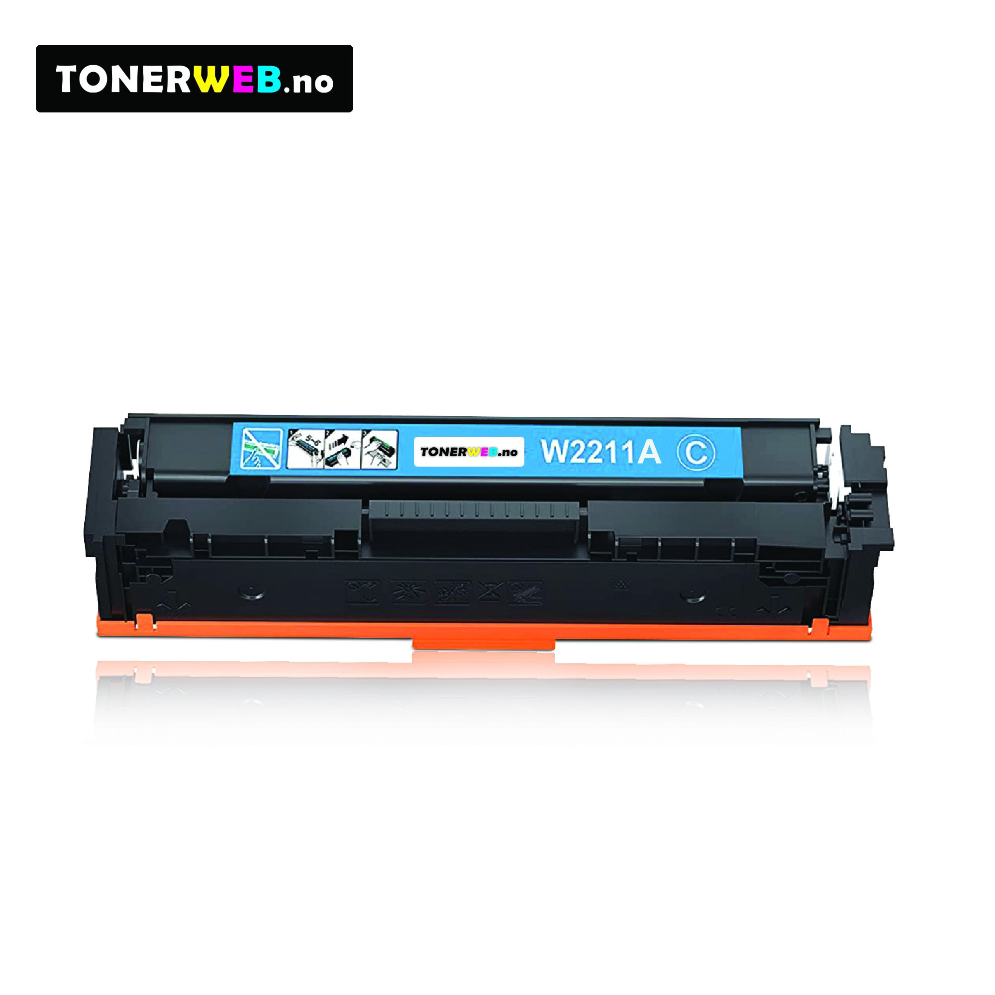 HP 207A C (cyan) toner 1250 sider - kompatibel
