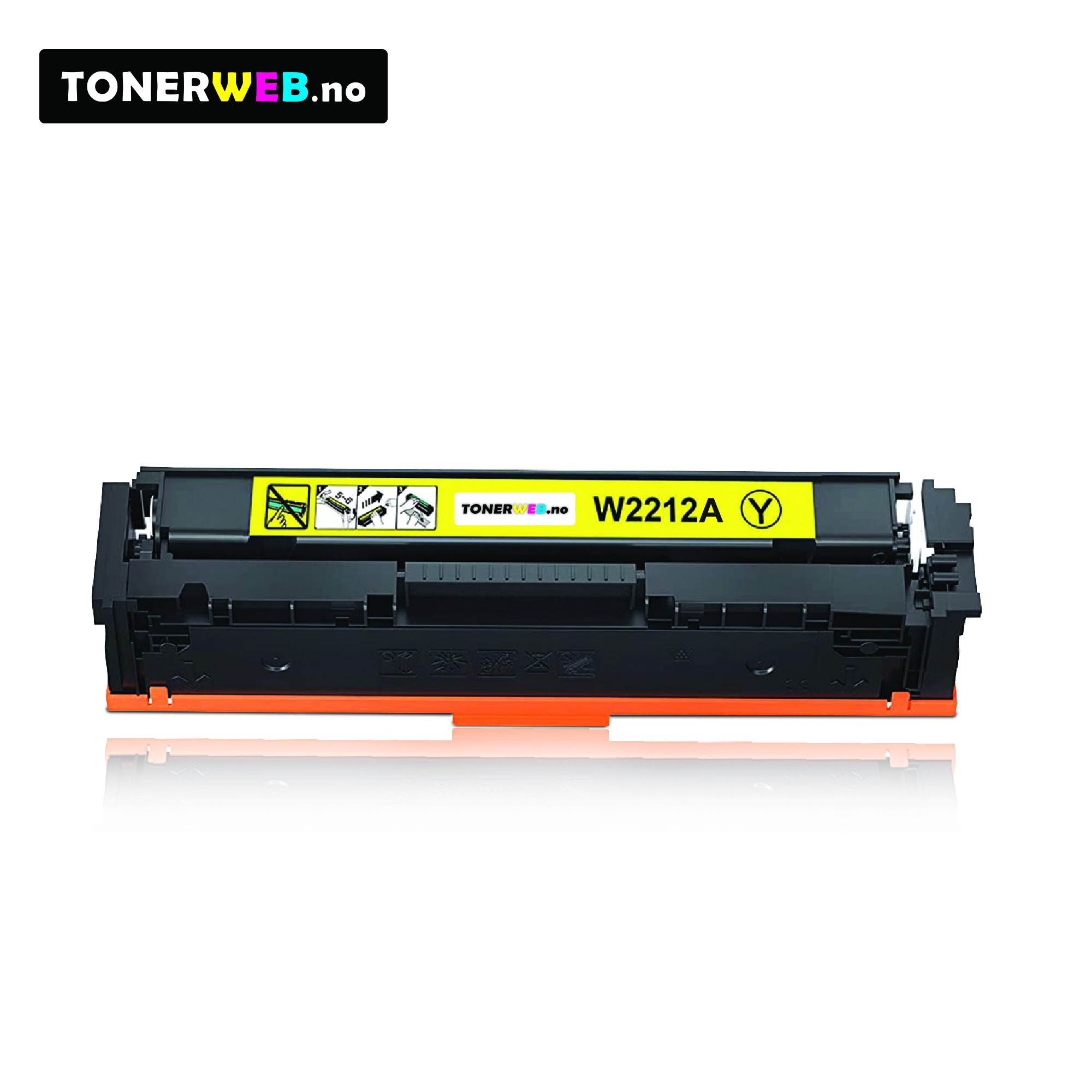 HP 207A Y (gul) toner 1250 sider - kompatibel