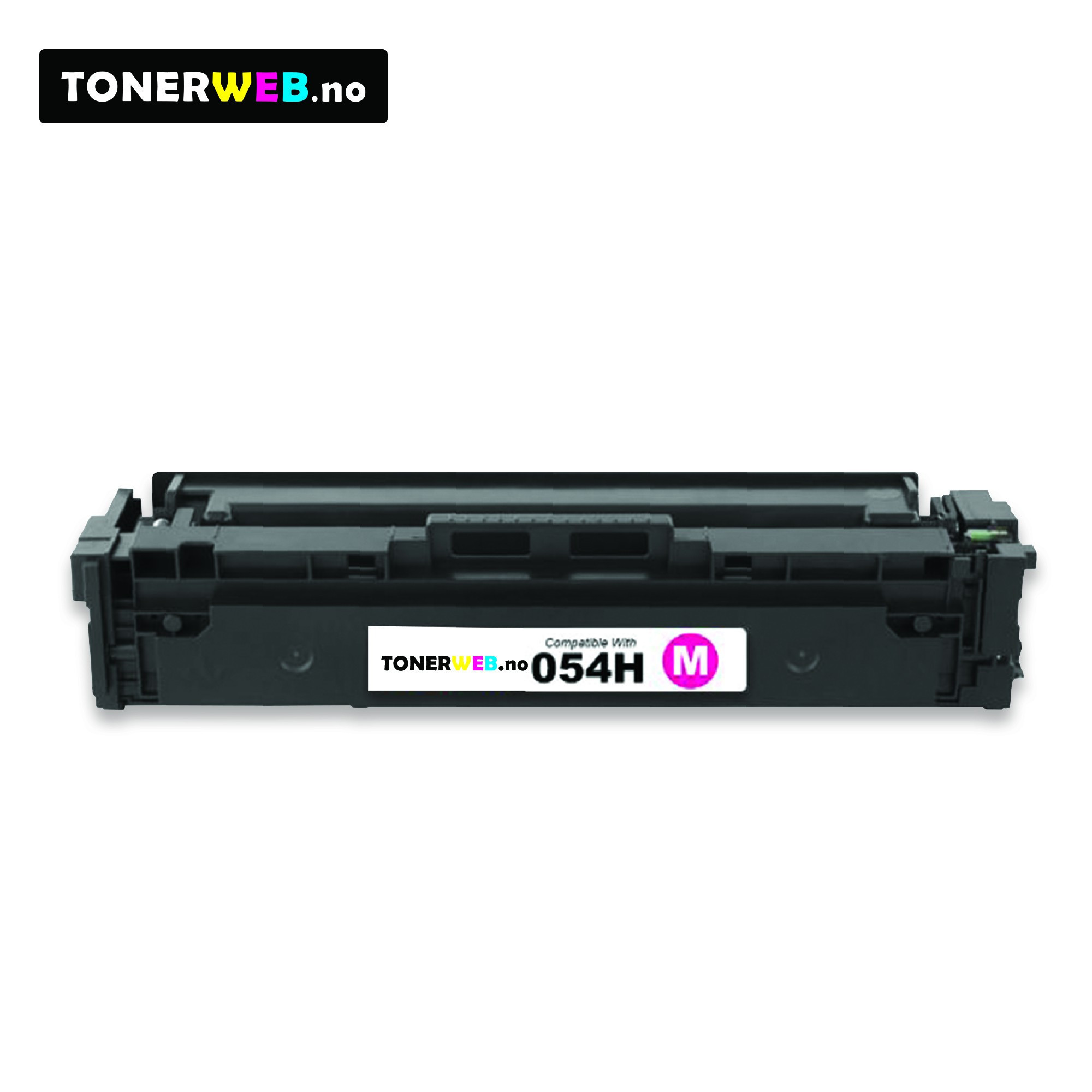Canon 054H M (magenta) toner 2300 sider - kompatibel