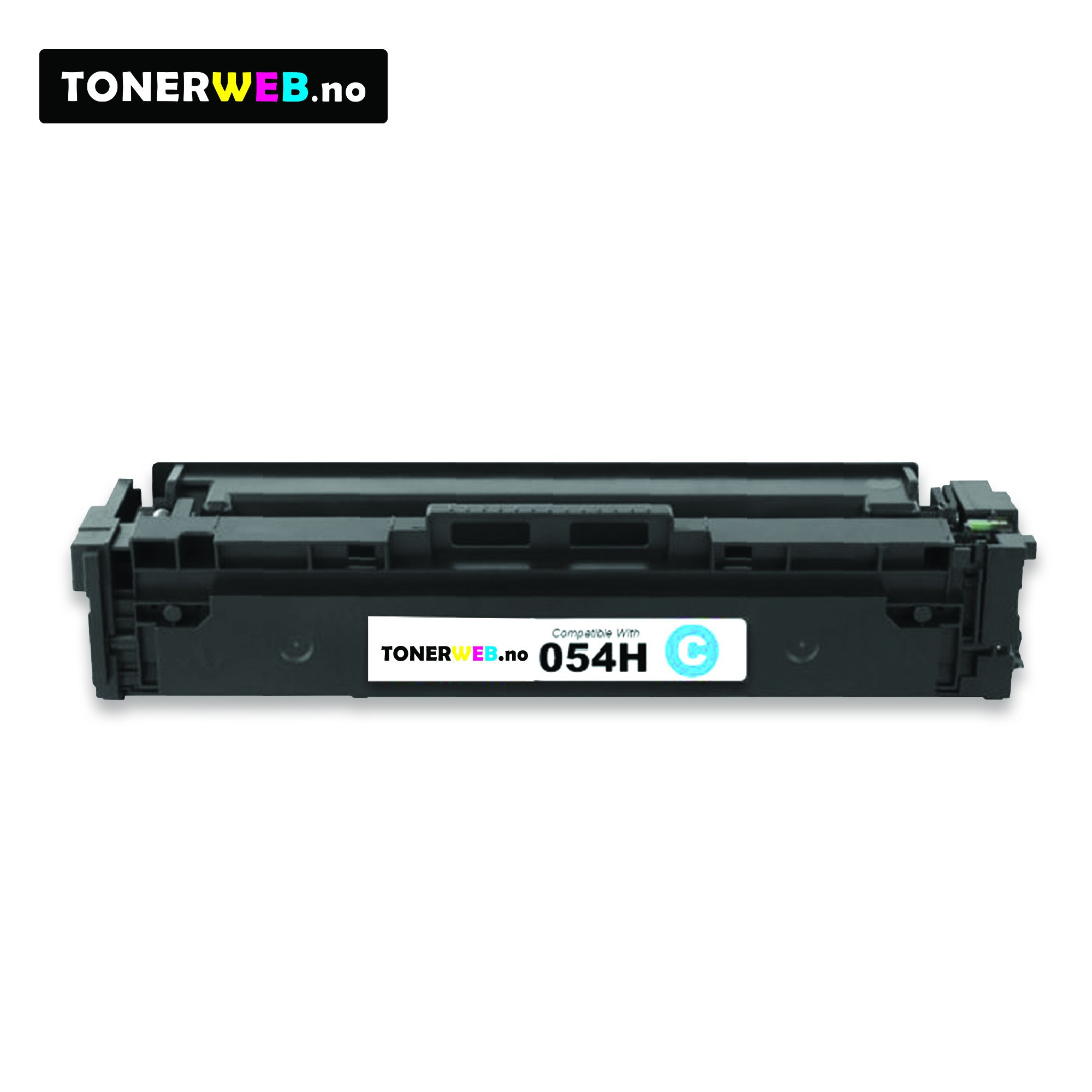 Canon 054H C (cyan) toner 2300 sider - kompatibel