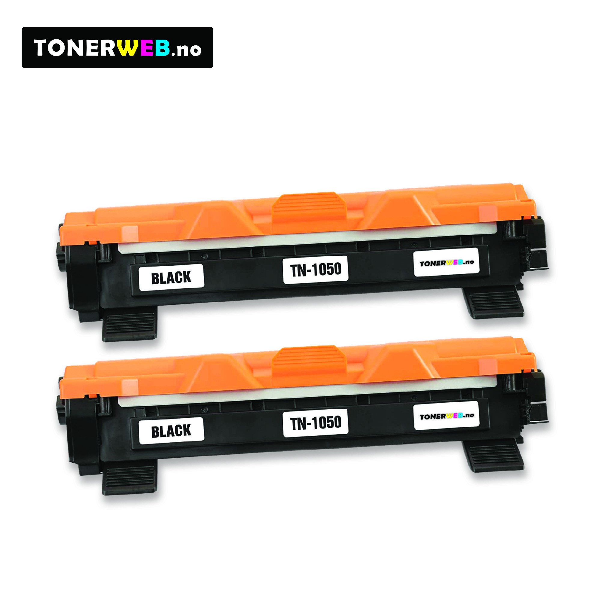 Brother TN1050 BK (svart) toner 2-pakk 2 x 1000 sider - kompatibel