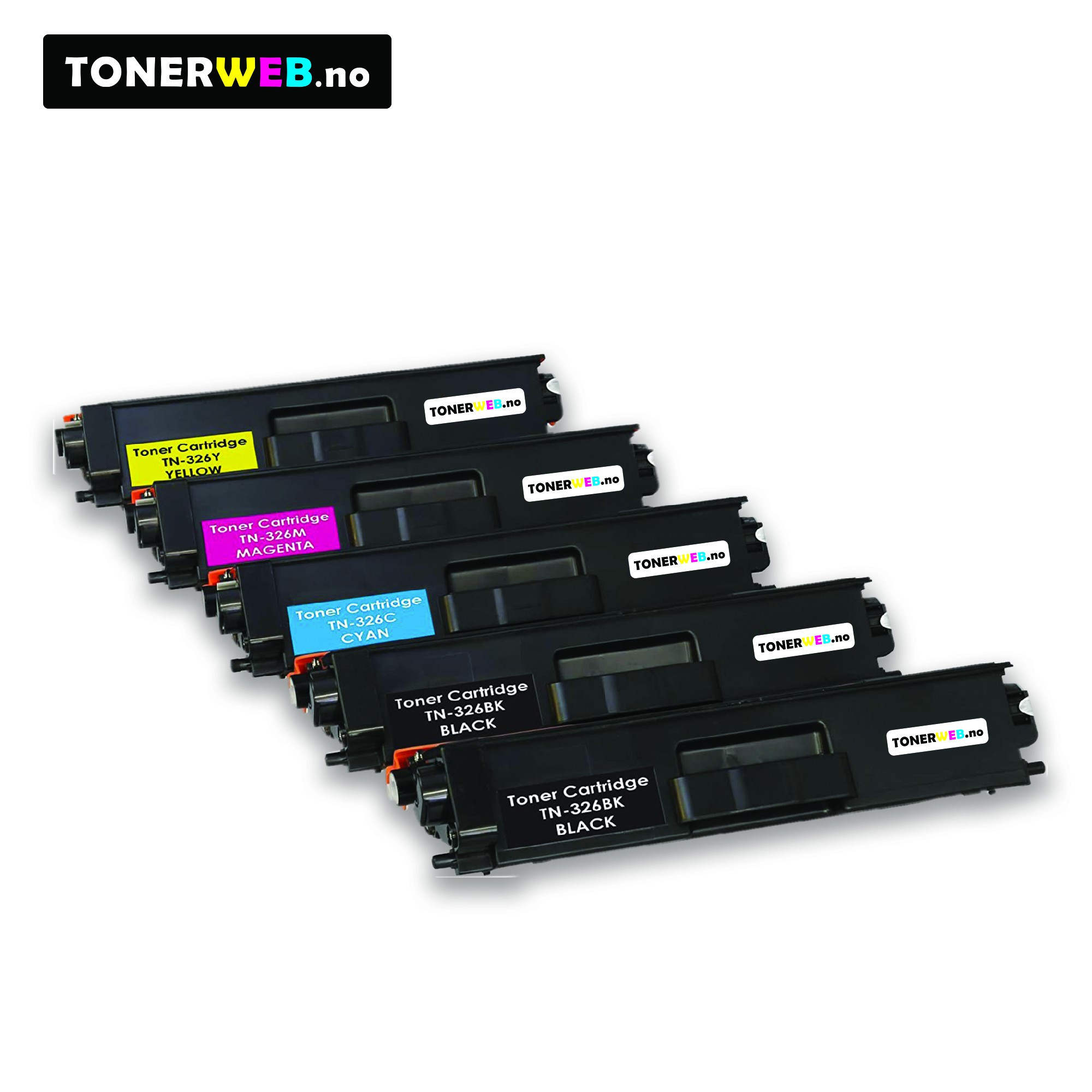 Brother TN326 BK/C/M/Y (svart/cyan/magenta/gul) toner 5-pakk 2 x 4000 sider / 3 x 3500 sider - kompatibel