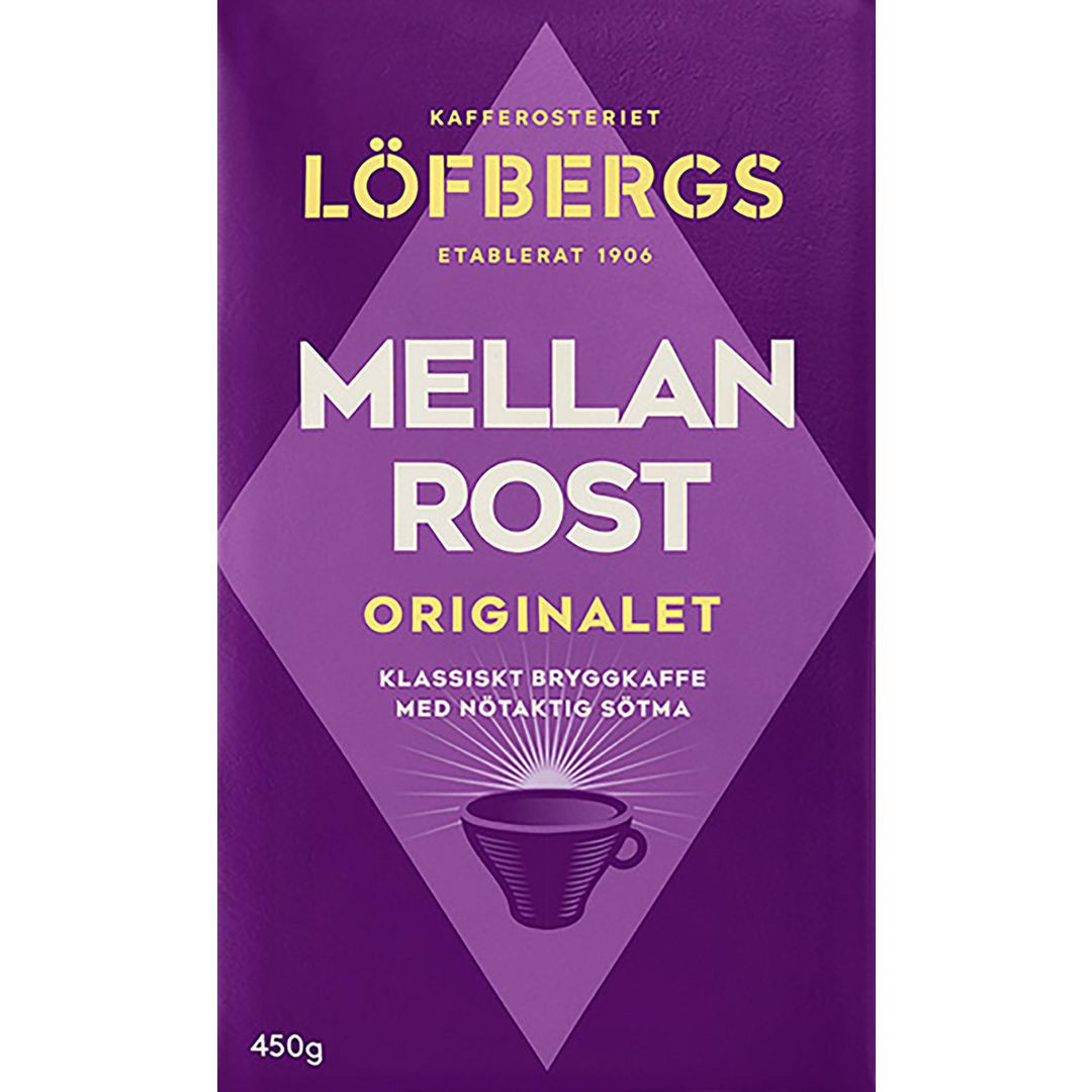 BildeKaffe LÖFBERGS Mellanrost brygg 450g
