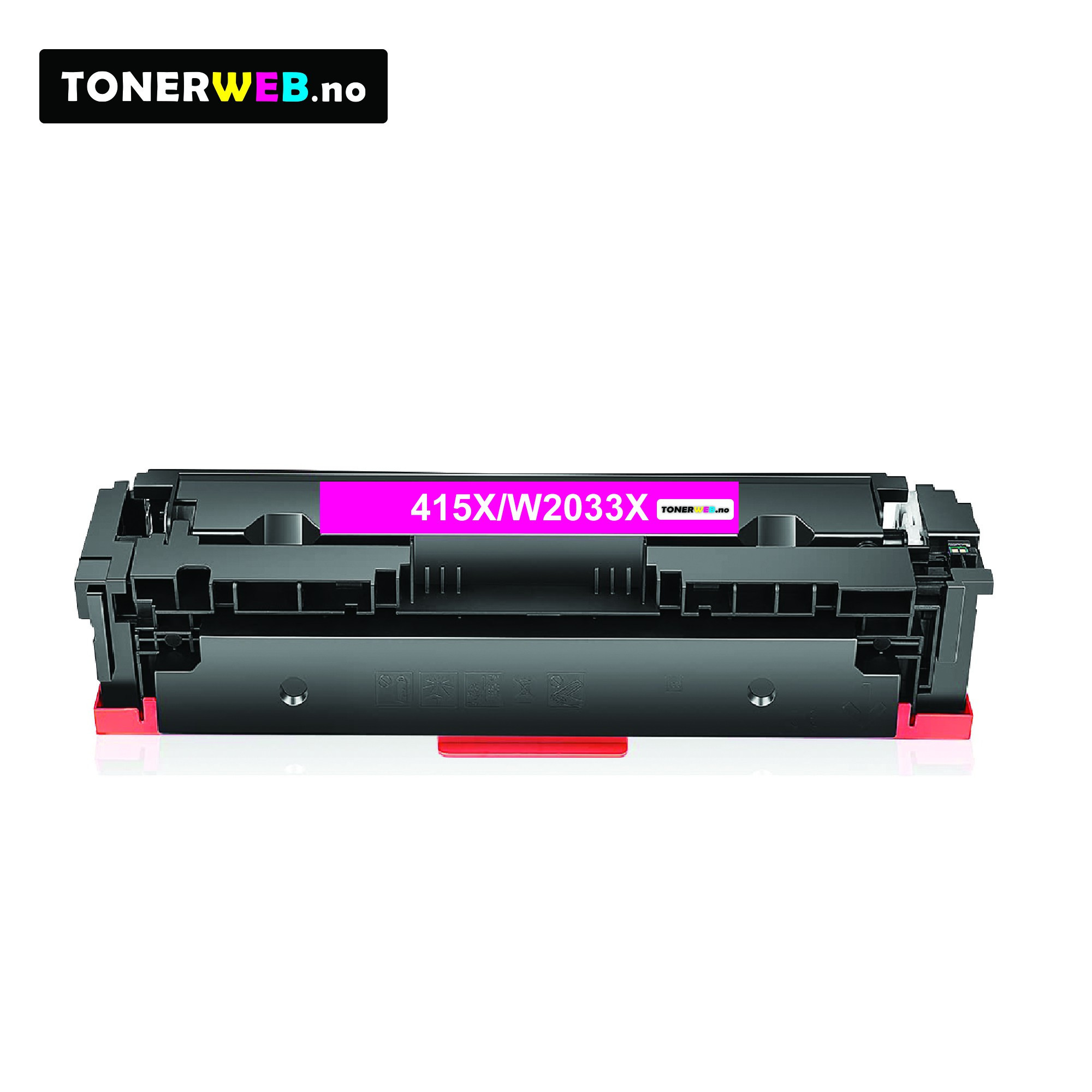 HP 415X M (magenta) toner 6000 sider - kompatibel