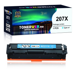 BildeHP 207X C (cyan) toner 2450 sider - kompatibel