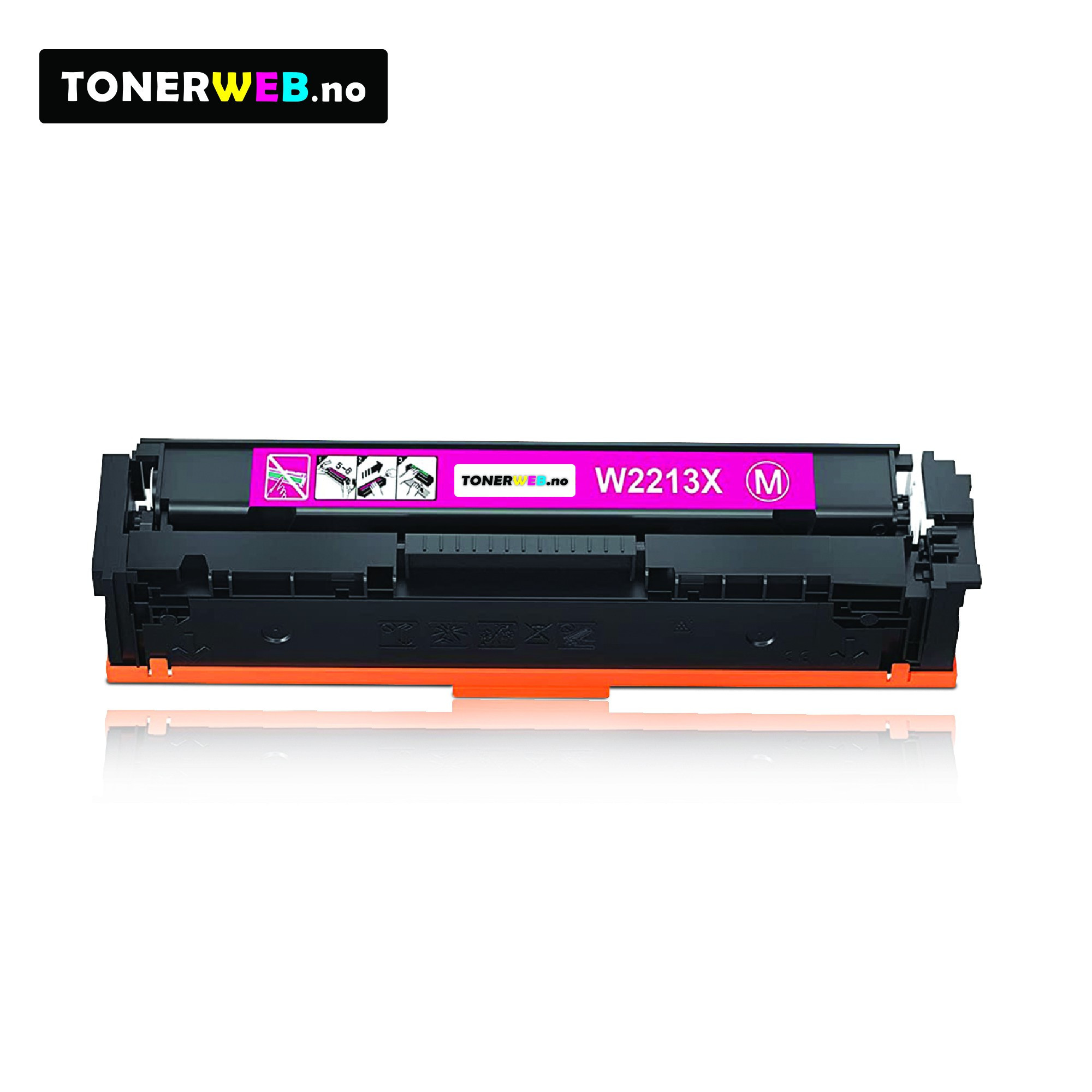 HP 207X M (magenta) toner 2450 sider - kompatibel