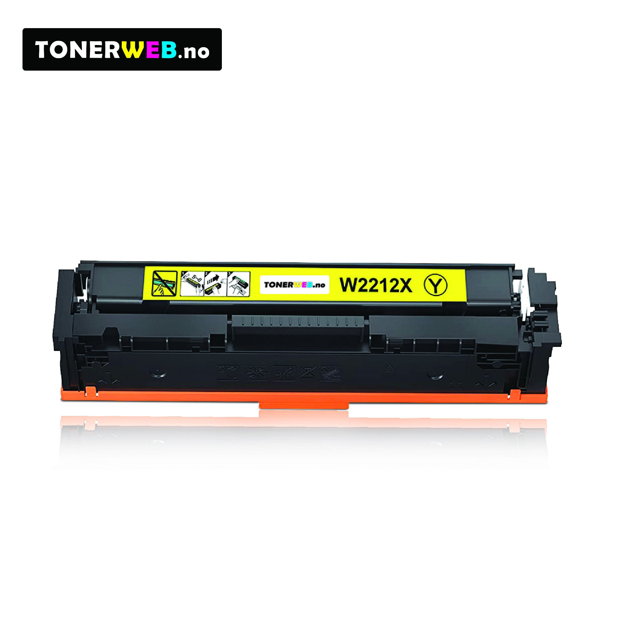 HP 207X Y (gul) toner 2450 sider - kompatibel