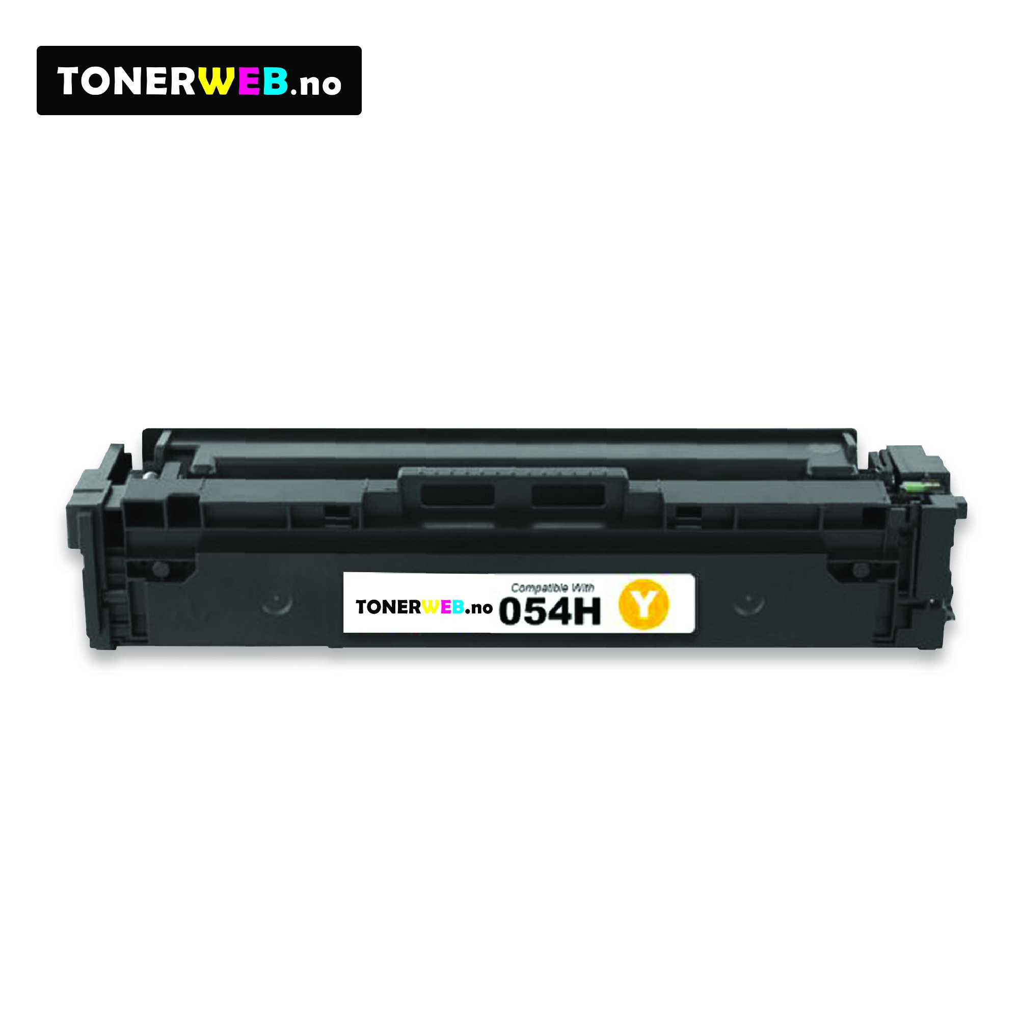 Canon 054H Y (gul) toner 2300 sider - kompatibel
