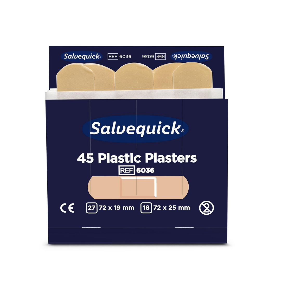 BildePlåster SALVEQUICK refill plast 45/fp