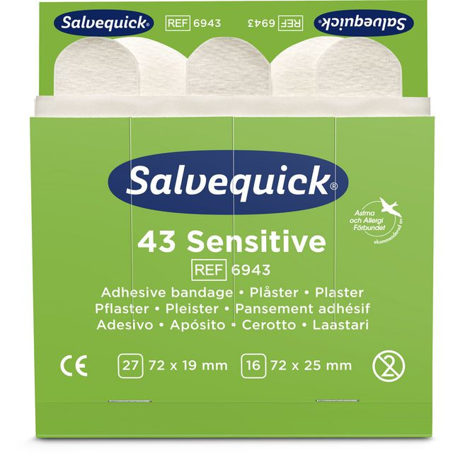BildePlåster SALVEQUICK refill nonwoven 43/fp