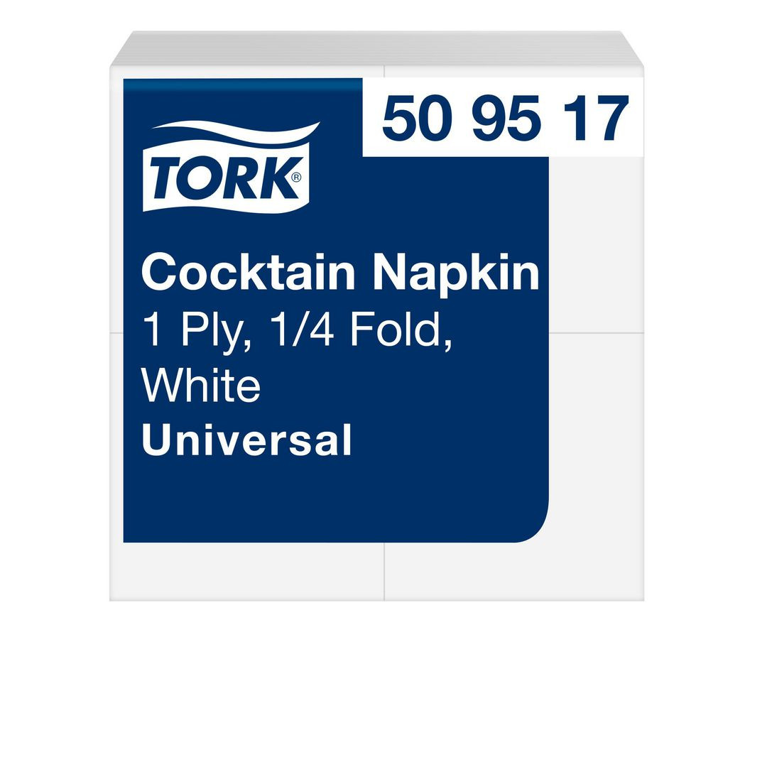BildeServett TORK Cocktail 1-lags vit 500/fp