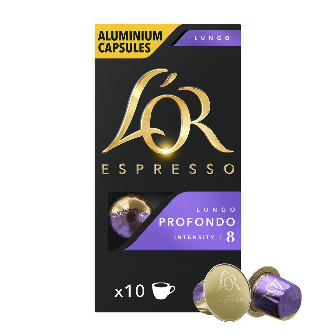 BildeKaffekapslar LOR LUNGO 8 PROFONDO 10/fp
