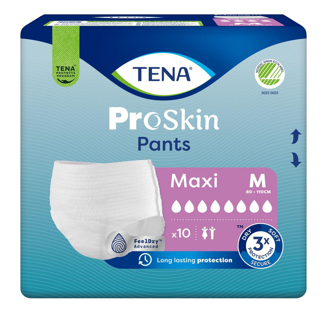 BildeInkoskydd TENA Pants Maxi M 10/fp