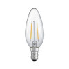LED-lampa Kronljus E14 230V Klar 25W