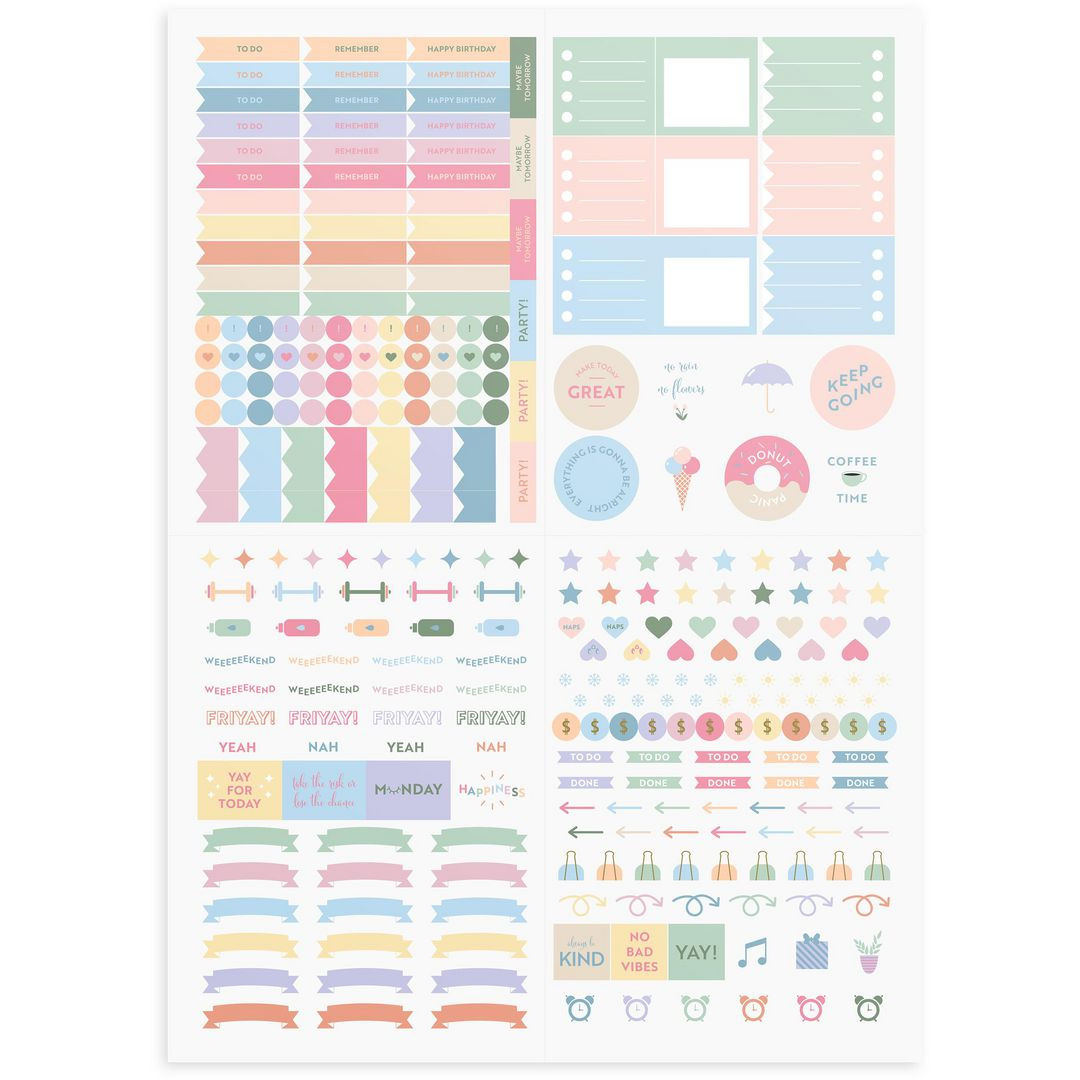 BildeStickersark Pretty Pastels