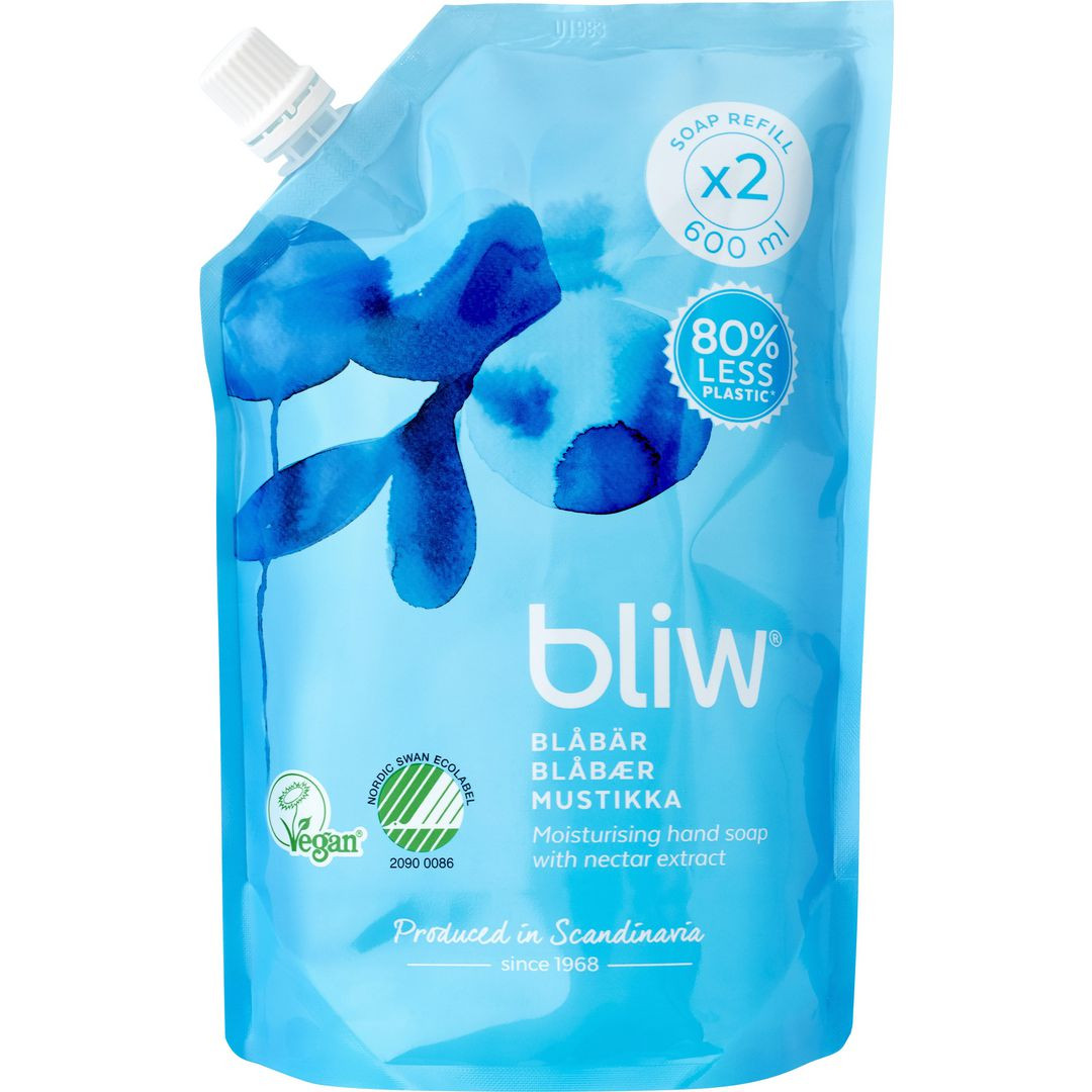 BildeTvål BLIW Blåbär Refill 600ml