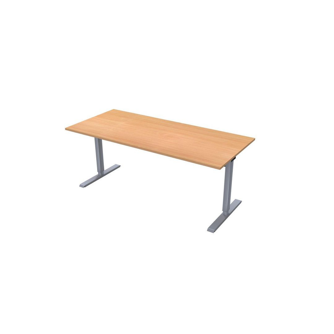 BildeSkrivbord Ergofunk T 1400x800 Bok/Silver