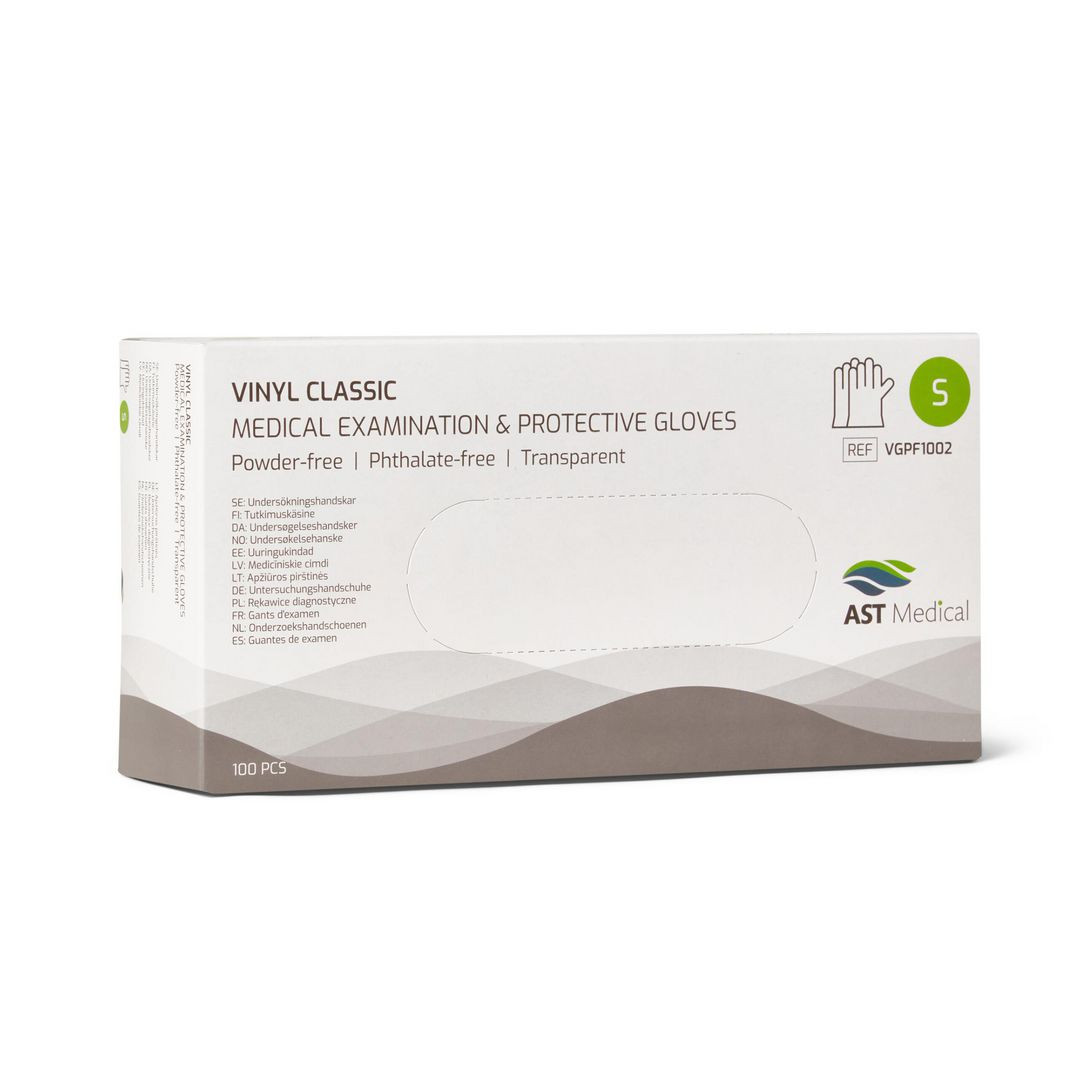 BildeVinylhandske puder & ftalatfri S 100/fp