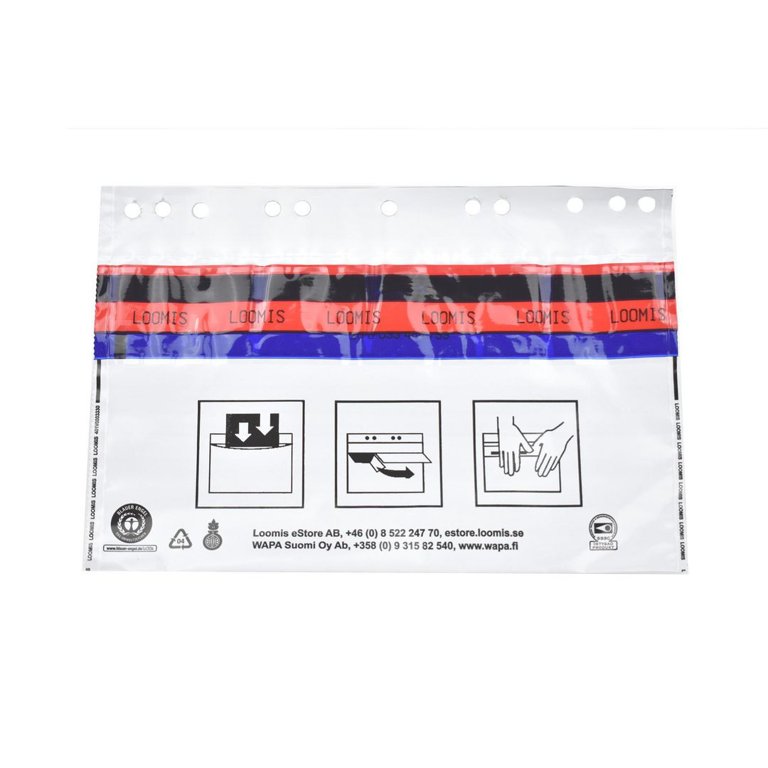 BildeSäkerhetskuvert för nycklar koder 400/fp