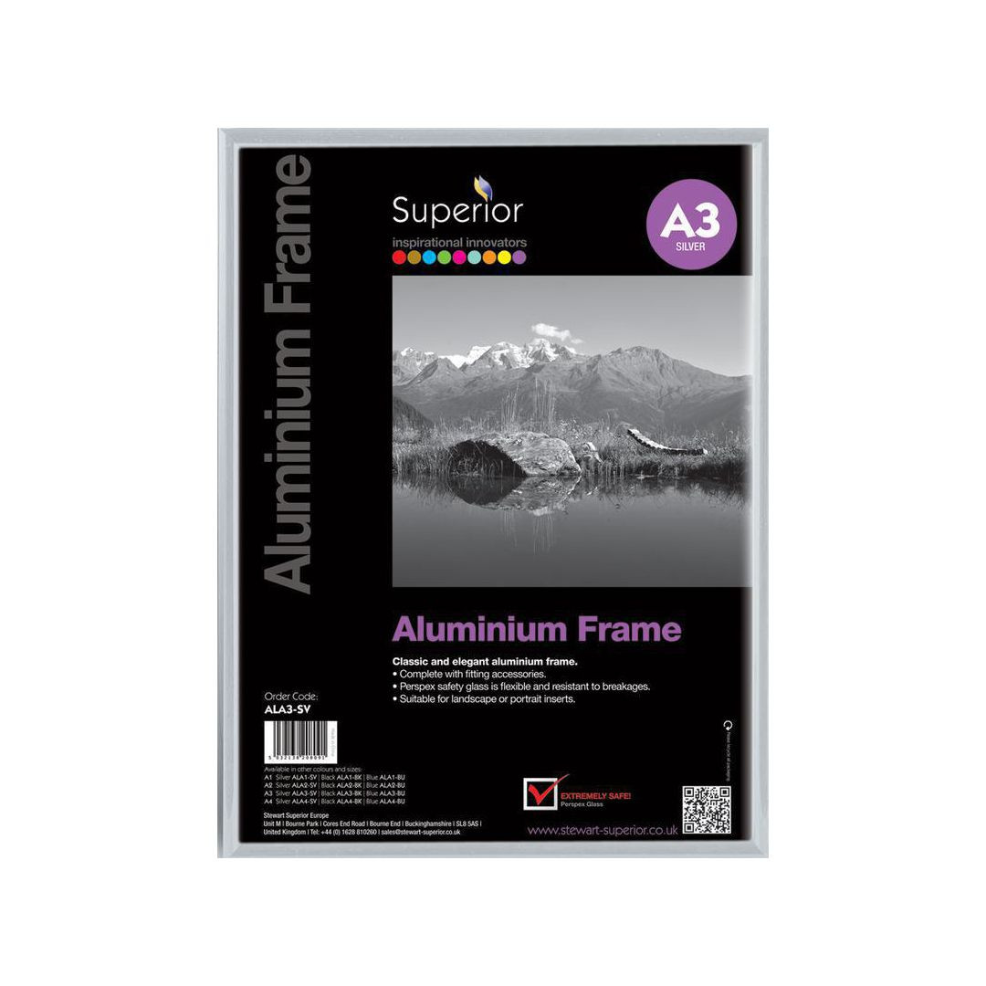 BildeRam STEWART aluminium A3 silver