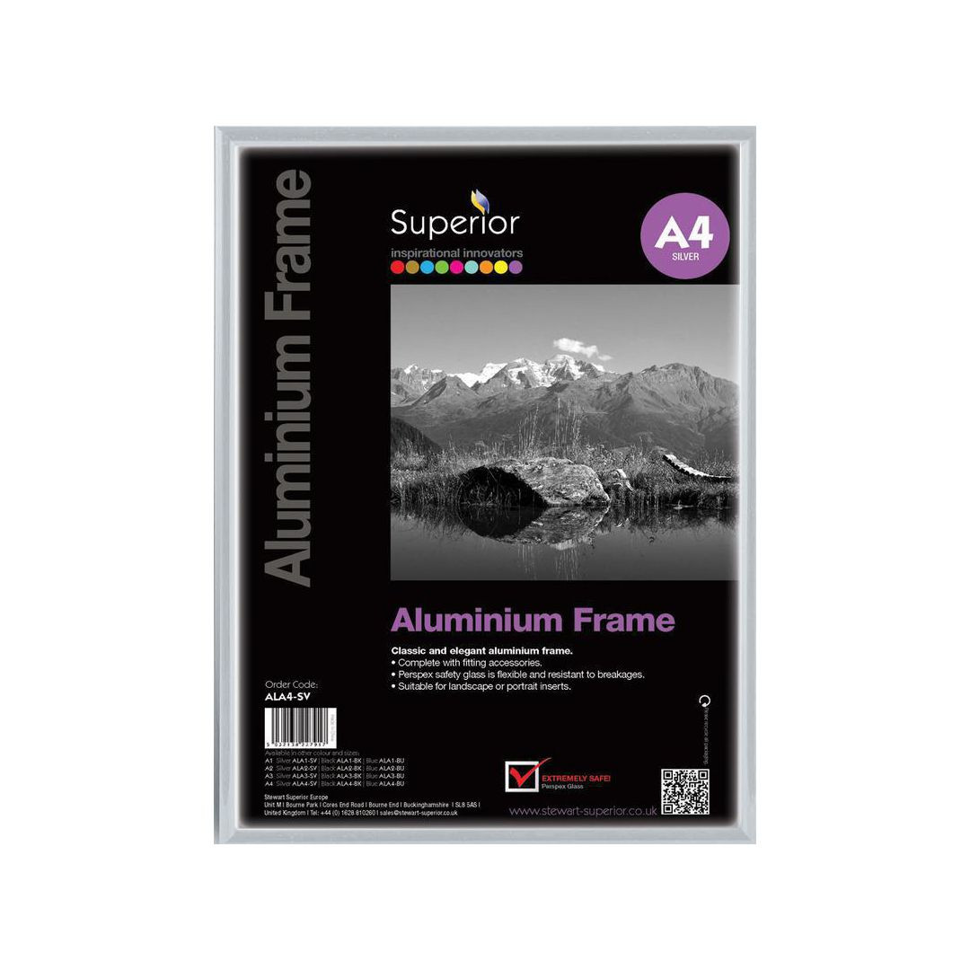 BildeRam STEWART aluminium A4 silver