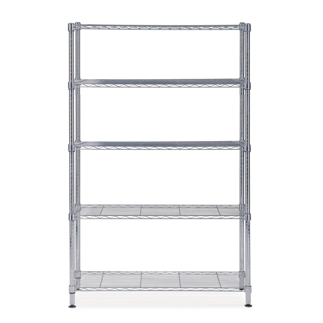 BildeHylla ALBA 5 hyllplan 200x120x35cm krom