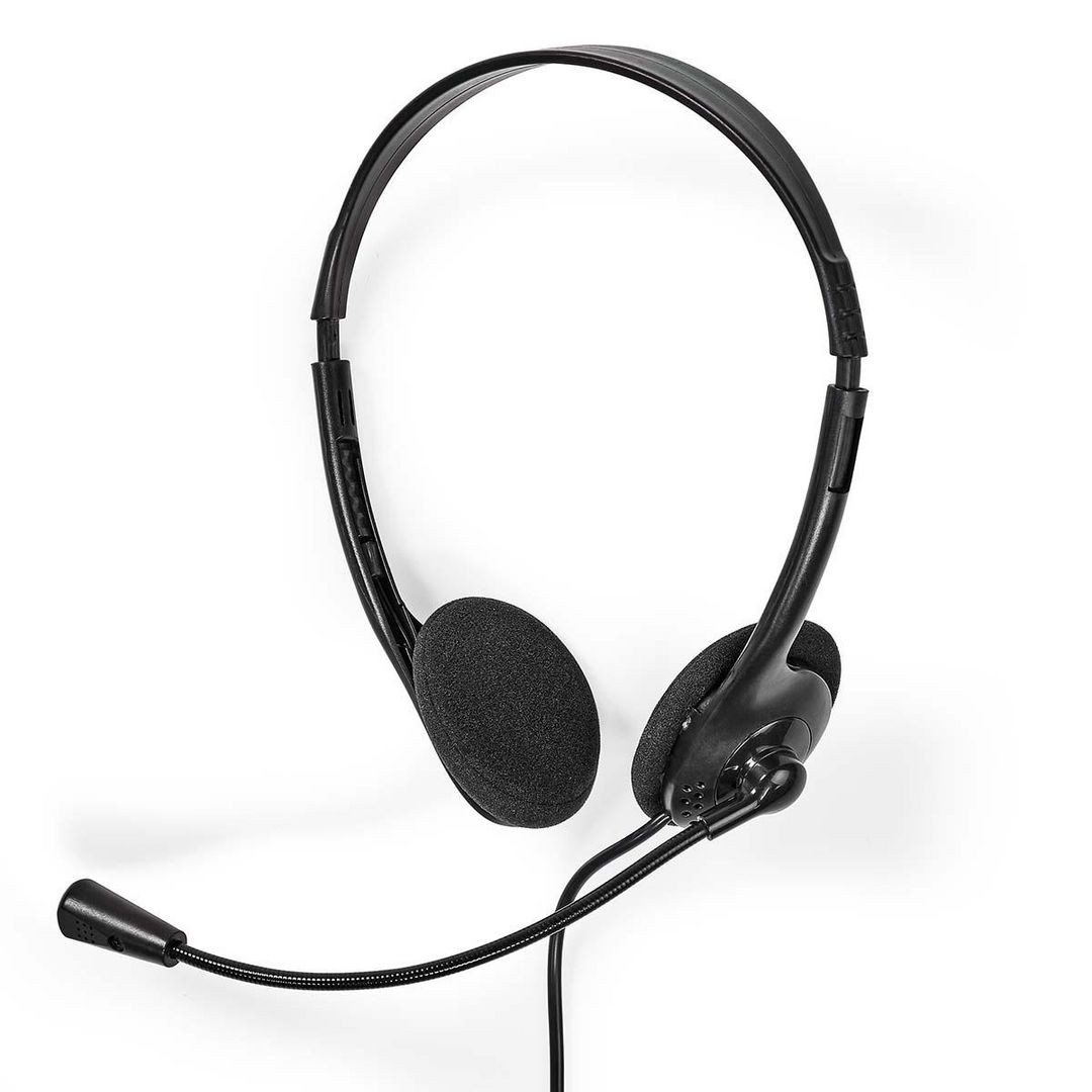 BildeHeadset NEDIS CHSTU110BK On-Ear USB-A/C