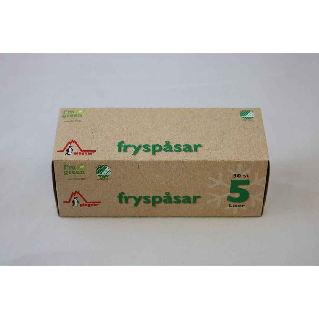 BildeFryspåse PINGVIN ECO LDPE 5L 22my 30/fp