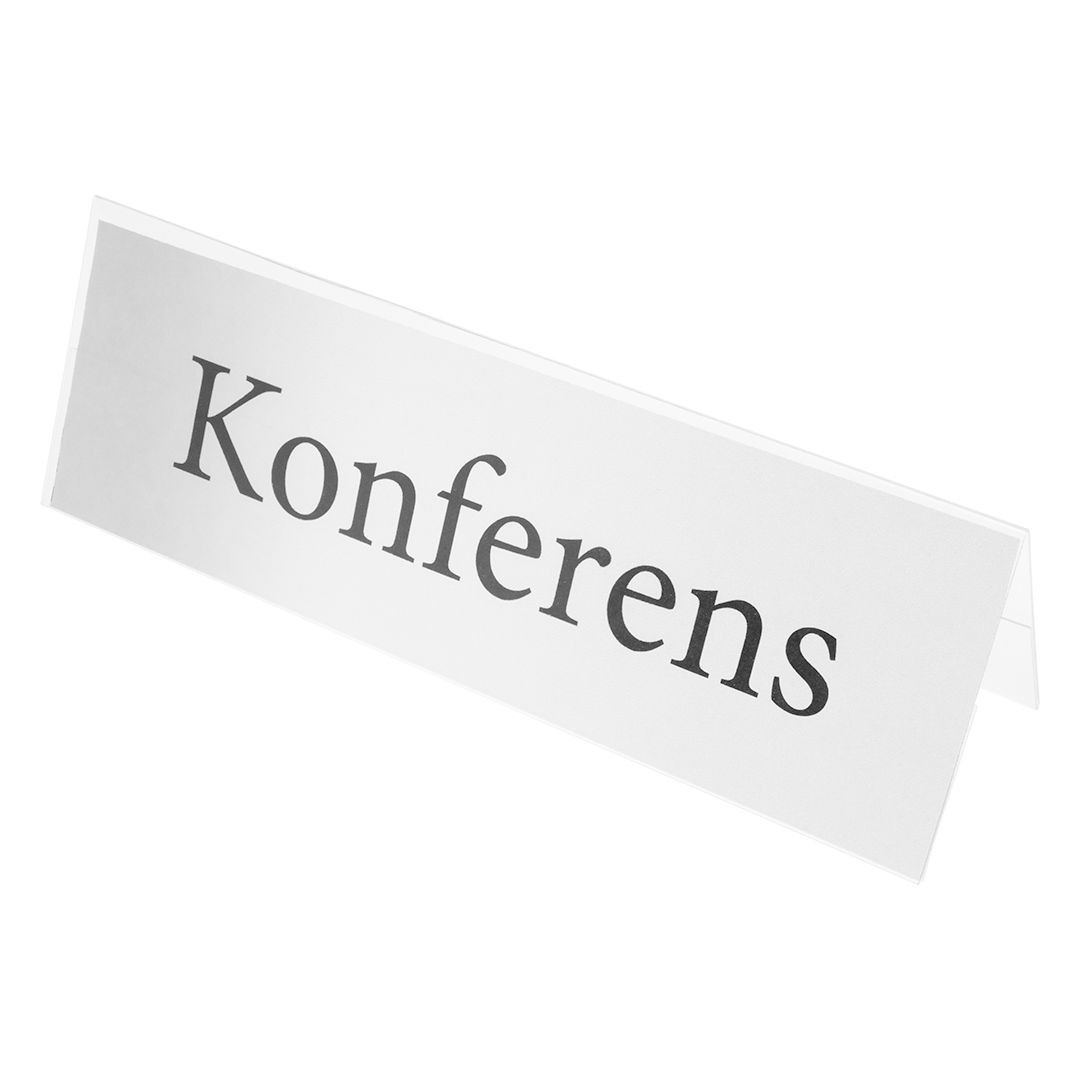 BildeHållare bordsskylt transp 40x150mm