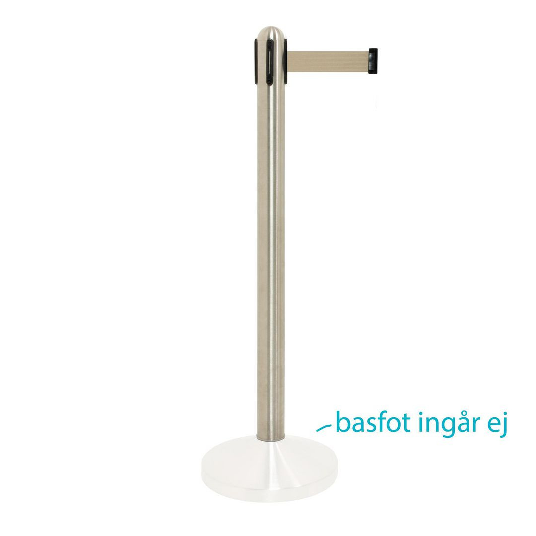 BildeAvspärrningsstolpe SECURIT borstad stål