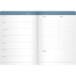 Kalender Week planner odaterad blå- 1051