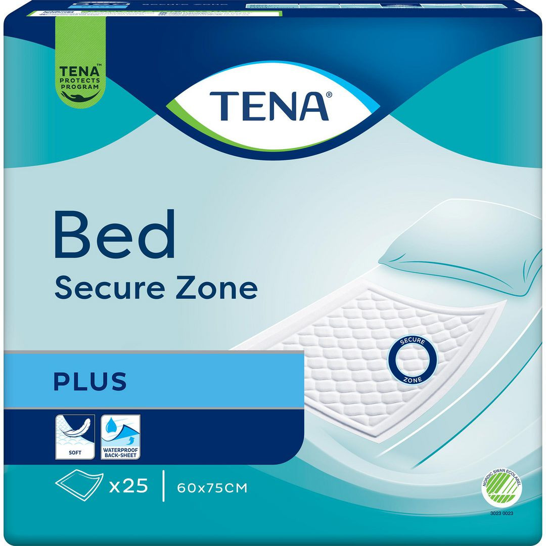 BildeInkoskydd TENA Bed Plus 60x75cm 25/fp