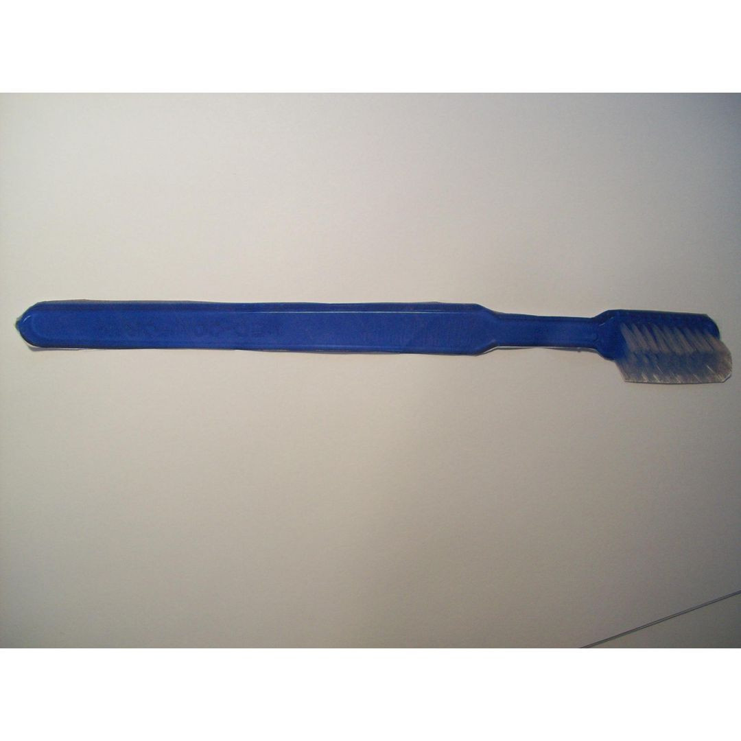 BildeTandborste engångs med kräm blå 100/fp