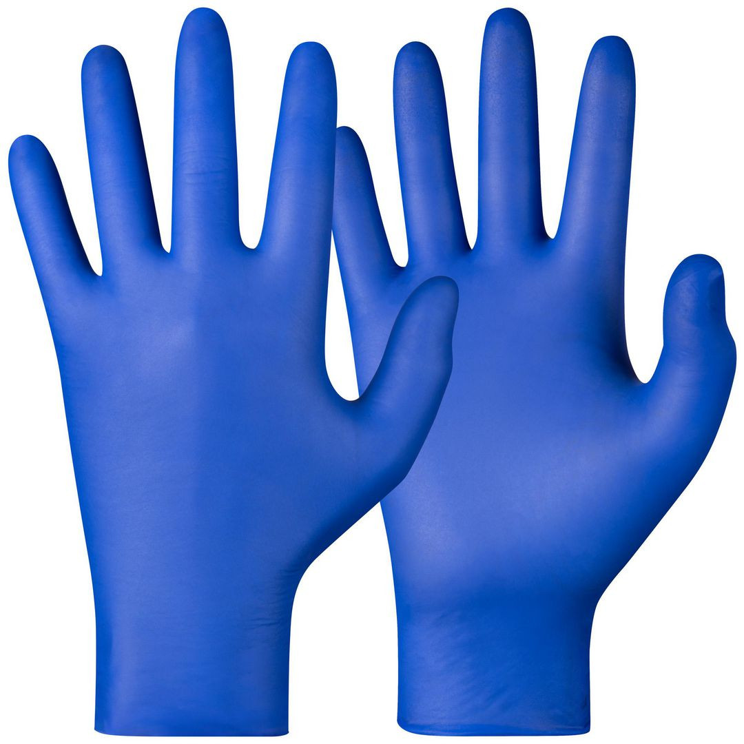 BildeNitrilhandske blå M 200/fp