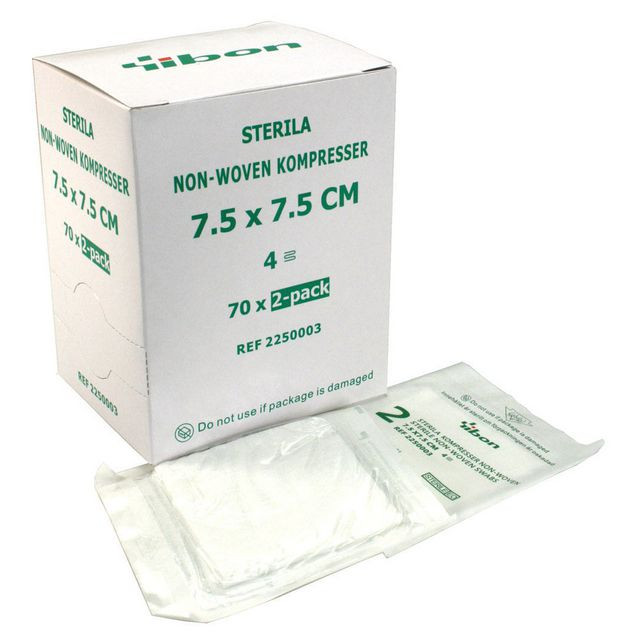 BildeKompress NW Steril 7,5x7,5cm 2-p 140/fp